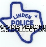 TEXAS,LINDEN POLICE HAT SIZE 1